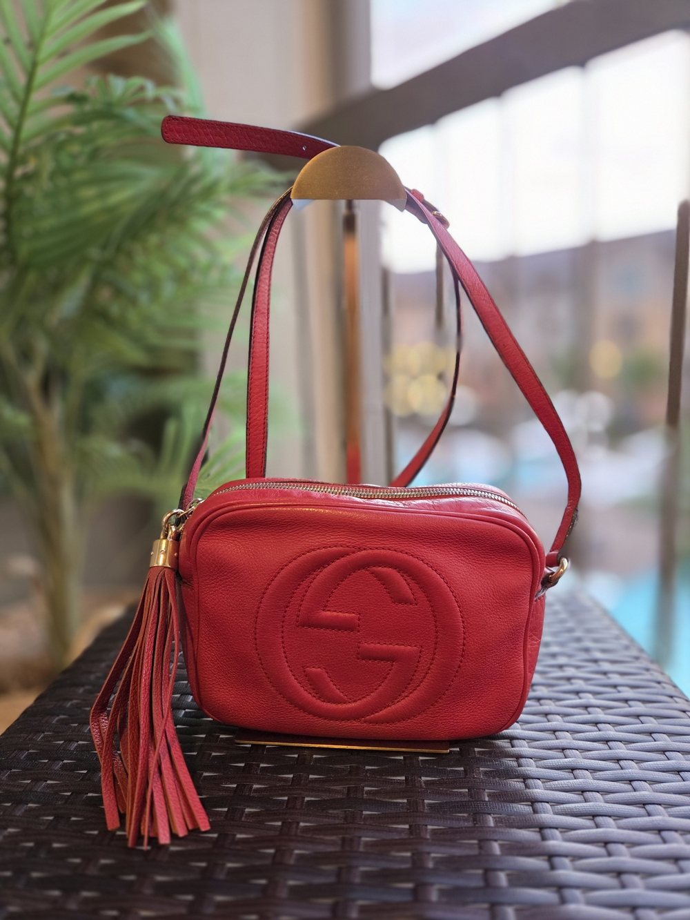Gucci Soho Red Leather Crossbody Bag